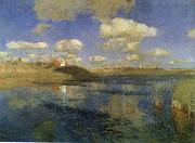 Isaac Levitan Lake painting